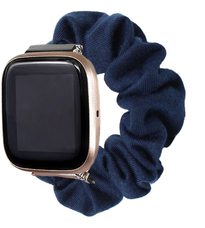 Fitbit versa midnight online blue band