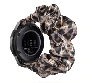 Champagne Leopard Samsung & Garmin Scrunchie Band