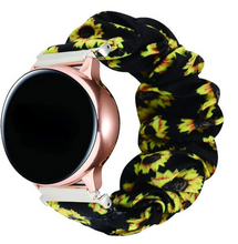 Load image into Gallery viewer, Sunflower Samsung &amp; Garmin Scrunchie Band
