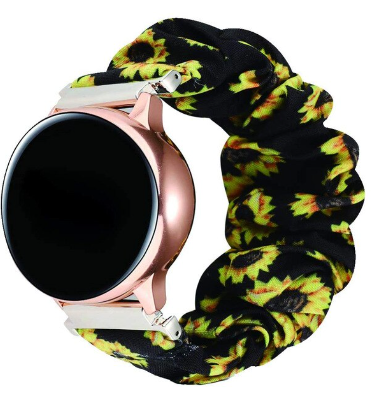 Sunflower Samsung & Garmin Scrunchie Band