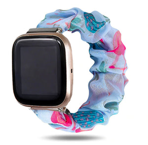 Bird Of Paradise Fitbit Versa 2 Scrunchie Band