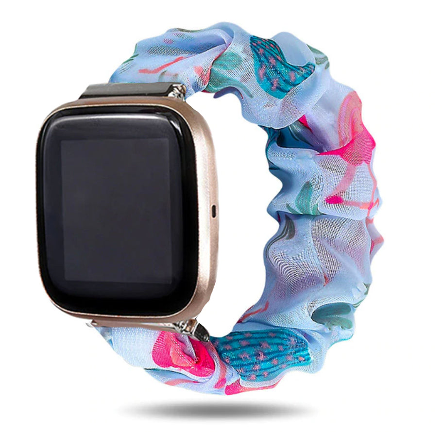 Bird Of Paradise Fitbit Versa 2 Scrunchie Band