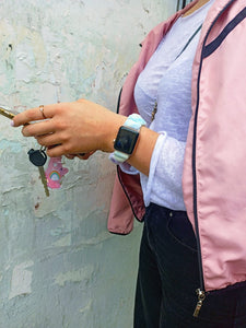 Bubblegum Fitbit Versa 3 & Fitbit Sense Scrunchie Band