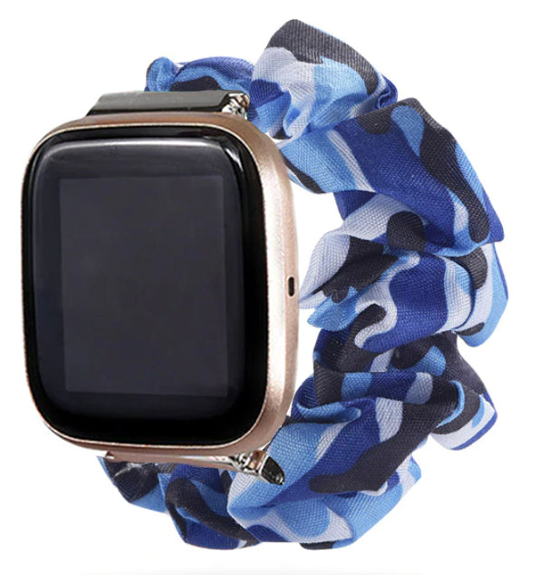 Cool Camo Fitbit Versa 2 Scrunchie Band