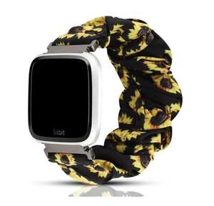 Sunflower Fitbit Versa 2 Scrunchie Band