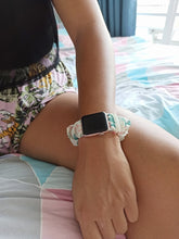 Load image into Gallery viewer, Flamingo Paradise Samsung &amp; Garmin Scrunchie Band
