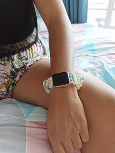 Flamingo Paradise Samsung & Garmin Scrunchie Band