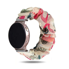 Load image into Gallery viewer, Flamingo Paradise Samsung &amp; Garmin Scrunchie Band
