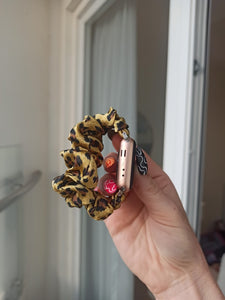 Golden Leopard Samsung & Garmin Scrunchie Band