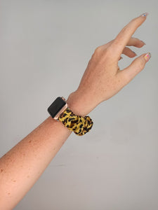 Golden Leopard Samsung & Garmin Scrunchie Band