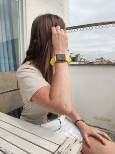 Mango Crush Fitbit Versa 2 Scrunchie Band