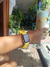 Load image into Gallery viewer, Mango Crush Fitbit Versa 2 Scrunchie Band
