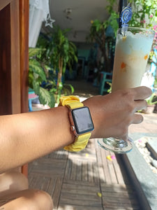 Mango Crush Fitbit Versa 2 Scrunchie Band