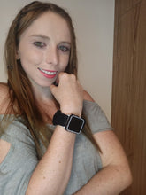 Load image into Gallery viewer, Noir Fitbit Versa 2 Scrunchie Band
