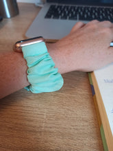 Load image into Gallery viewer, Mint Apple Watch Scrunchie Band
