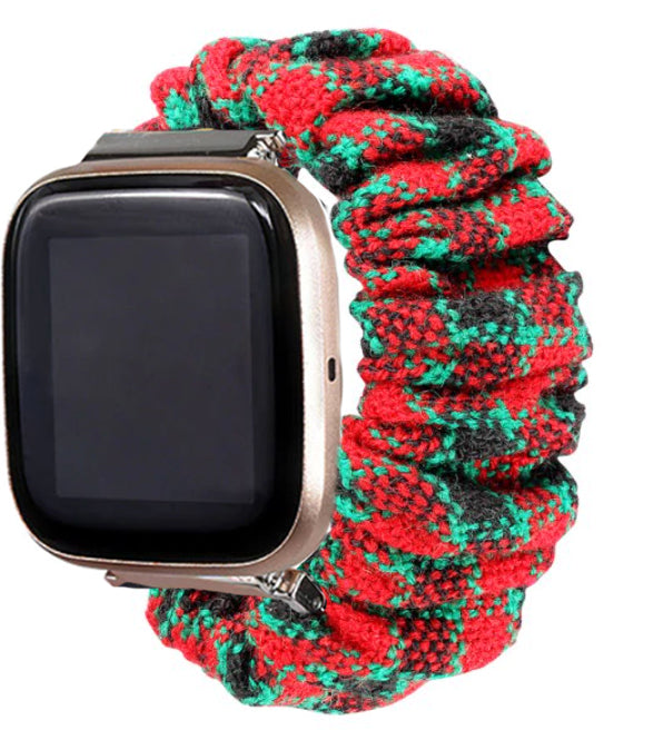 Mistletoe Fitbit Versa 2 Scrunchie Band