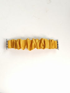 Mustard Fitbit Versa 2 Scrunchie Band