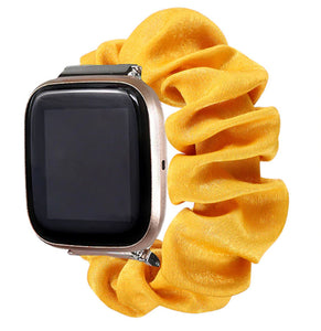 Mustard Fitbit Versa 2 Scrunchie Band