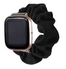 Load image into Gallery viewer, Noir Fitbit Versa 2 Scrunchie Band
