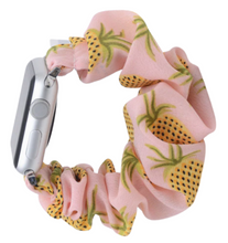 Load image into Gallery viewer, Pineapple Delight Apple Watch Scrunchie Band
