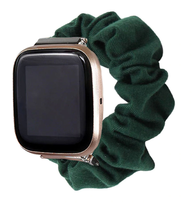 Pine Fitbit Versa 2 Scrunchie Band