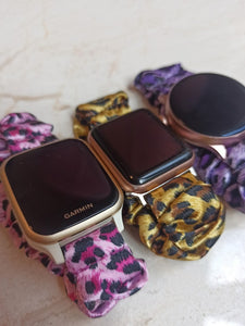 Golden Leopard Samsung & Garmin Scrunchie Band