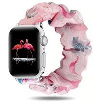 Load image into Gallery viewer, Pink Paradise Apple Watch Scrunchie Band
