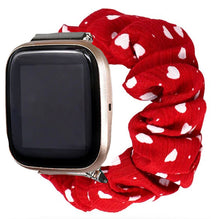 Load image into Gallery viewer, Racing Hearts Fitbit Versa 2 Scrunchie Band
