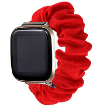 Load image into Gallery viewer, Red Velvet Fitbit Versa 2 Scrunchie Band
