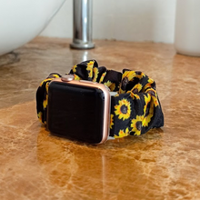 Load image into Gallery viewer, Sunflower Samsung &amp; Garmin Scrunchie Band
