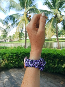 Violet Tiger Fitbit Versa 2 Scrunchie Band