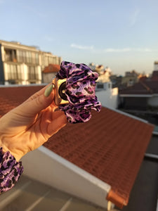 Violet Tiger Fitbit Versa 2 Scrunchie Band